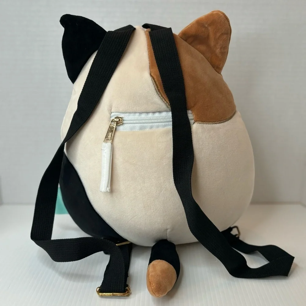 Squishmallows Cam the Calico Cat 10” Plush Backpack Stuffed Animal Toy Bag Tote